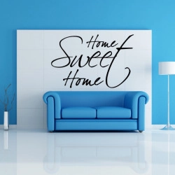 Sticker Citation Home Sweet Home Design