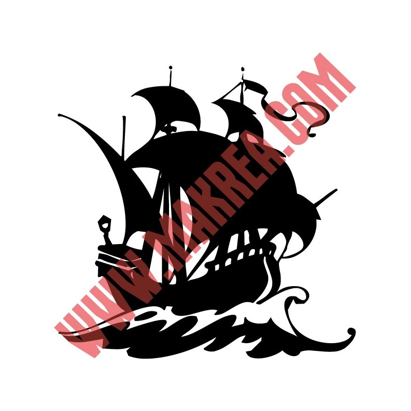 Sticker Pirate - Bateau Voilier de Pirate 2