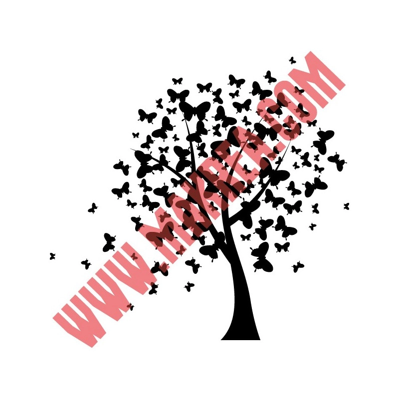 Sticker Nature - L'arbre aux Papillons