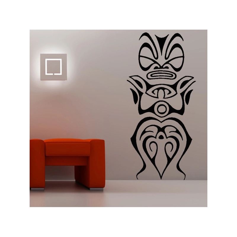Sticker Tiki statue Polynésienne