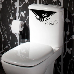 Sticker Abattant WC - Monstre Humoristique qui sort de la cuvette