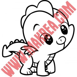 Sticker My Little Pony - Spike le Dragon