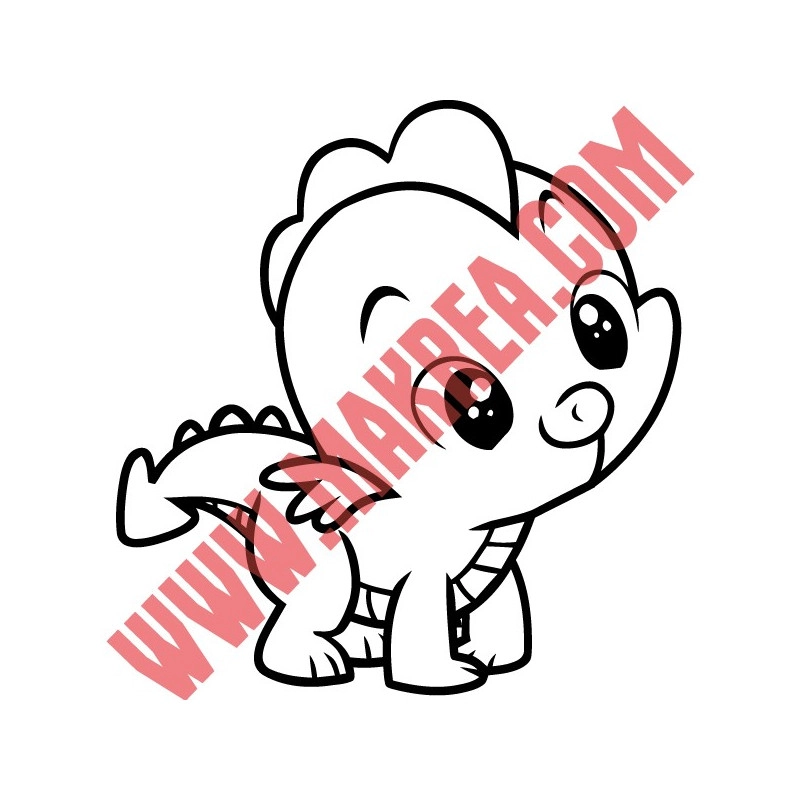 Sticker My Little Pony - Spike le Dragon
