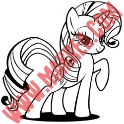 Sticker My Little Pony - Rarity