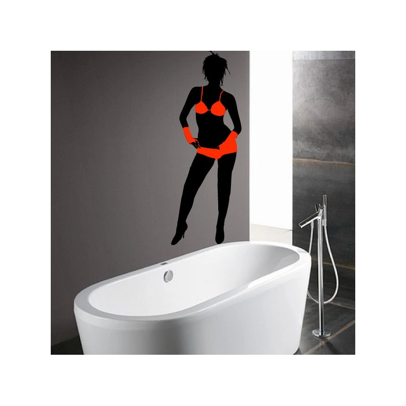 Sticker Femme sexy maillot de bain - Bi-Colors
