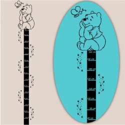 Sticker Règle de croissance Winnie l'ourson