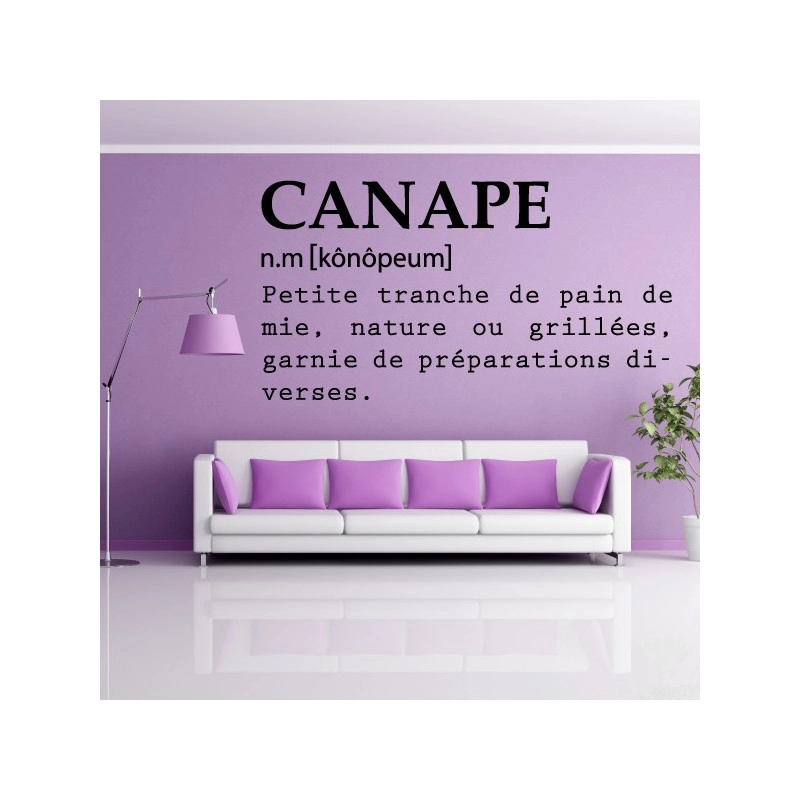 Sticker Définition : Canapé