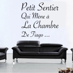 Sticker Texte : Petit Sentir qui mène ...
