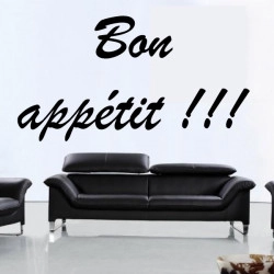 Sticker Lettrage Bon appétit !!!