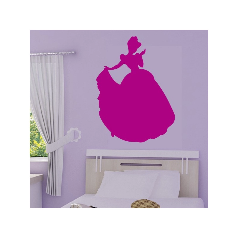 Sticker Princesse Disney - Silhouette Cendrillon