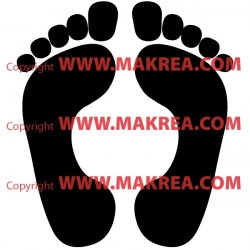 Sticker Empreintes de pieds