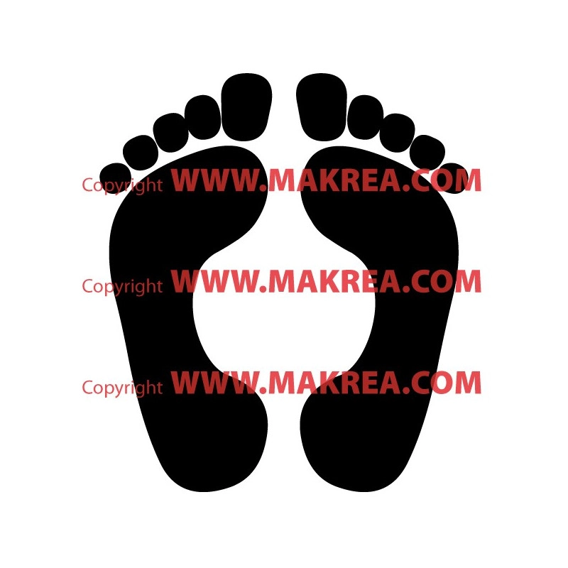 Sticker Empreintes de pieds