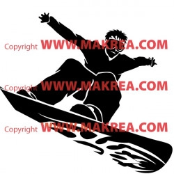 Sticker Surfeur Freestyle
