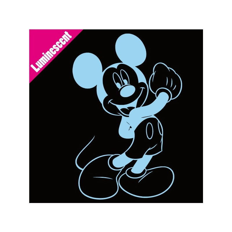 Sticker Luminescent Mickey Heureux