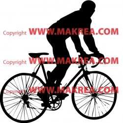 Sticker Cycliste 3