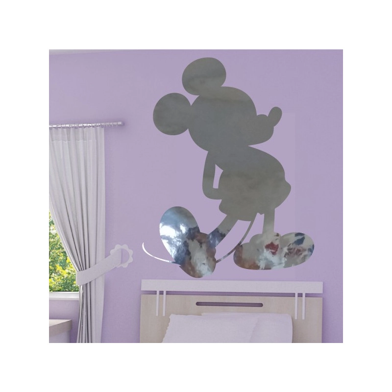Sticker Miroir - Mickey bras dans le dos