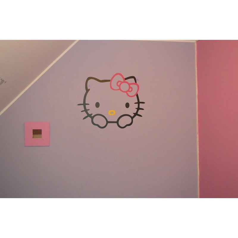 Sticker Tête Hello Kitty Couleur
