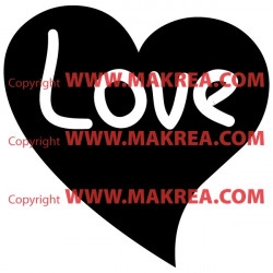 Sticker Coeur Love