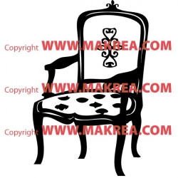 Sticker Chaise Baroque 2