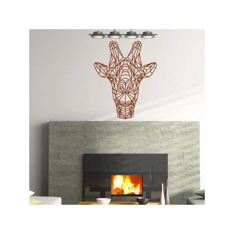 Sticker Géométrique - Tête de Girafe