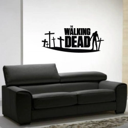 Sticker The Walking Dead - Zombie et Croix
