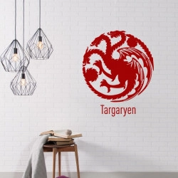 Sticker Game Of Thrones - Blason Maison Targaryen