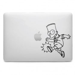 Sticker Les Simpson Bart pour MacBook