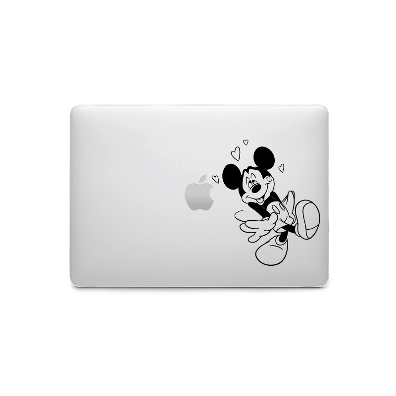 Sticker Mickey Amoureux pour MacBook
