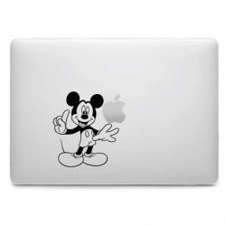 Sticker Mickey Lève le doigt pour MacBook