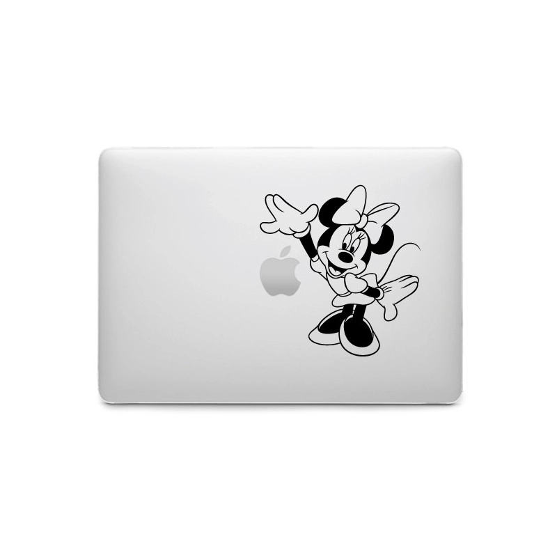 Sticker Minnie lève la main pour MacBook