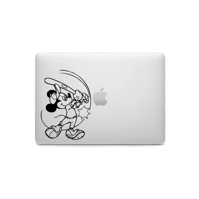 Sticker Mickey Baseball pour MacBook