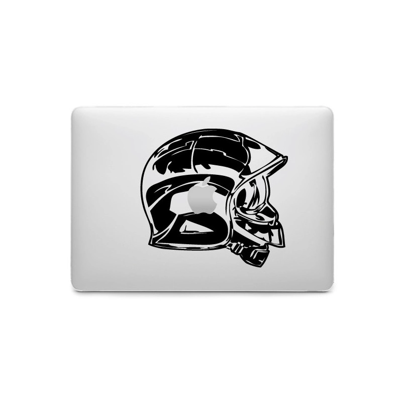 Sticker Pompier Casque pour MacBook