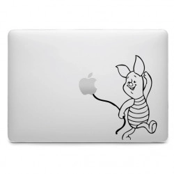 Sticker Porcinet Ballon pour MacBook
