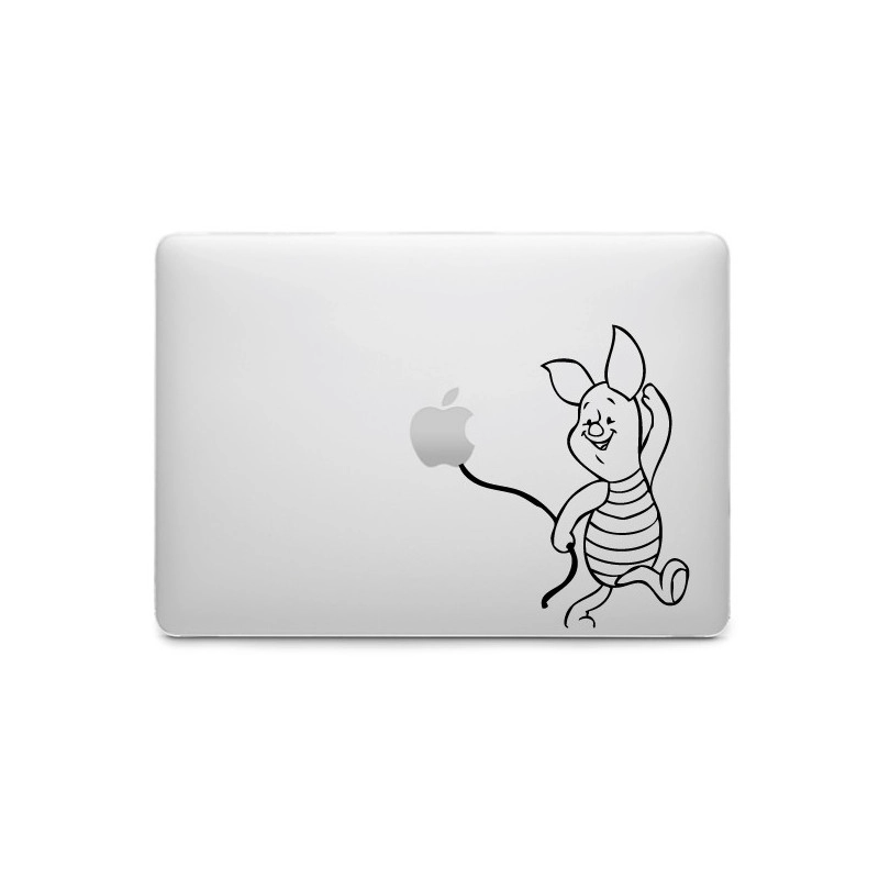 Sticker Porcinet Ballon pour MacBook