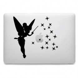 Sticker Fée Clochette étoiles pour MacBook
