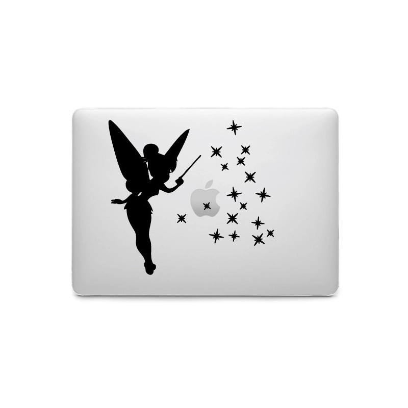 Sticker Fée Clochette étoiles pour MacBook