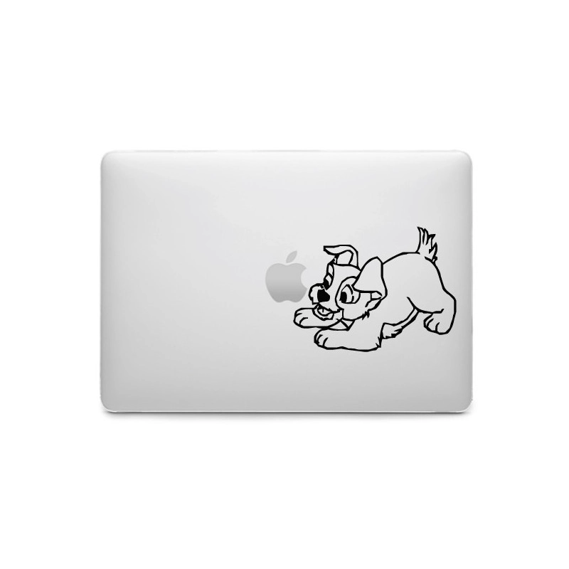 Sticker Scamp Belle et le Clochard pour MacBook