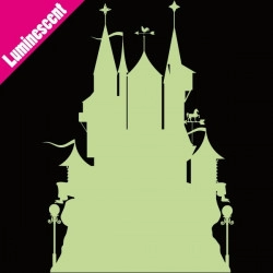 Sticker Luminescent Silhouette Château de Princesse