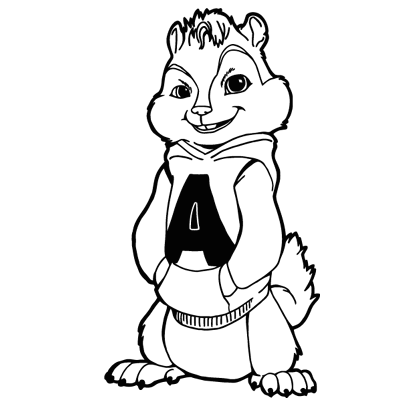Sticker Alvin et les Chipmunks - Alvin