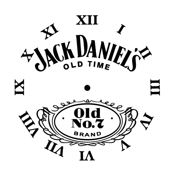 Sticker Horloge Jack Daniel's