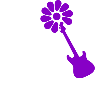 Sticker Guitare Fleurie