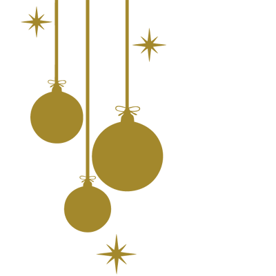Sticker Noël - Boules de Noël et étoiles