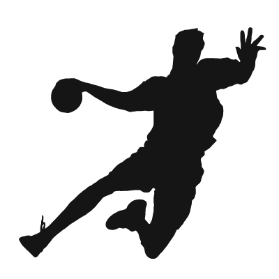 Sticker Joueur de Handball Silhouette